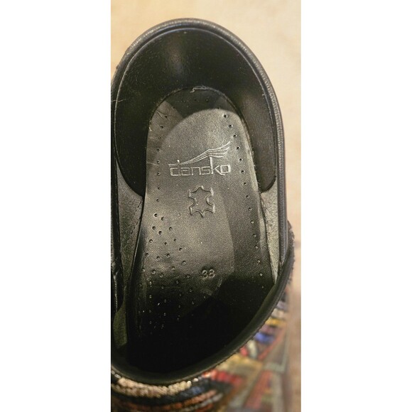 Dansko Professional Color Maze Patent Clogs Size 38 US Women's 7.5-8 - Picture 4 of 6